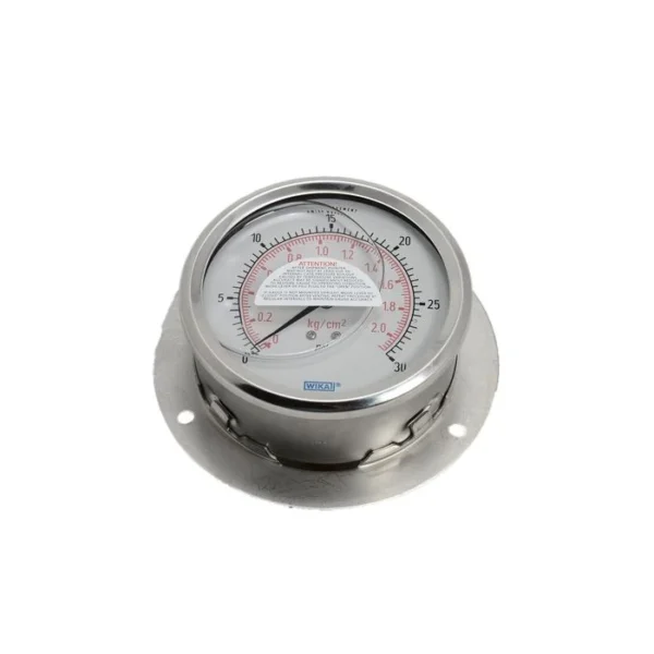 Wika - 4" Stainless Steel Gauge 0-30Psi Brass Tube, Dry Case, Rear Flg. Lower Back Mt